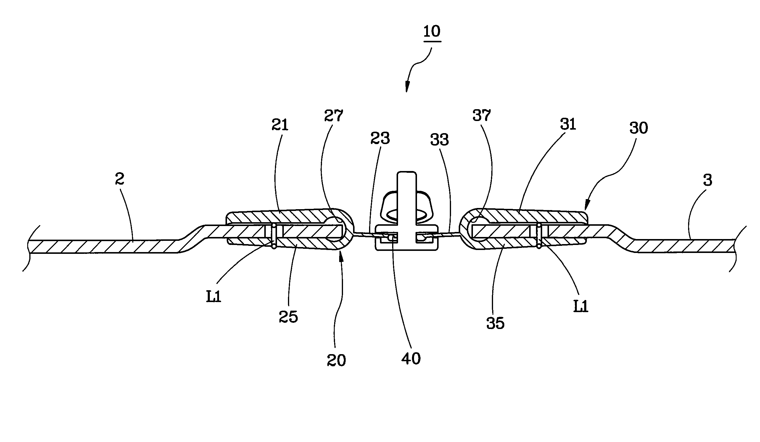 Zipper for luggage and luggage using the same