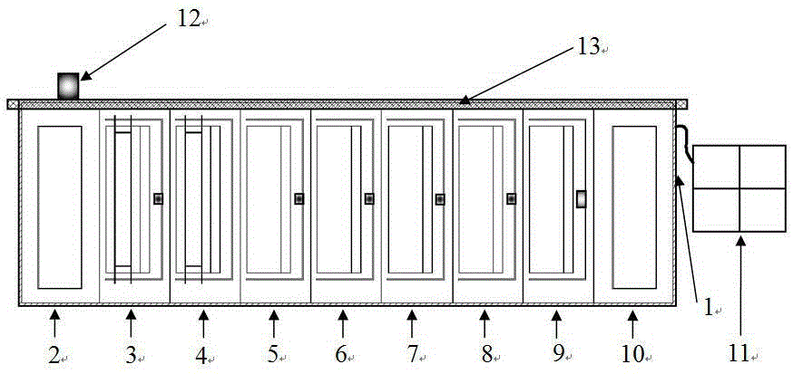 Fully-automatic optical element cleaning device with ultrasonic-megasonic composite frequency