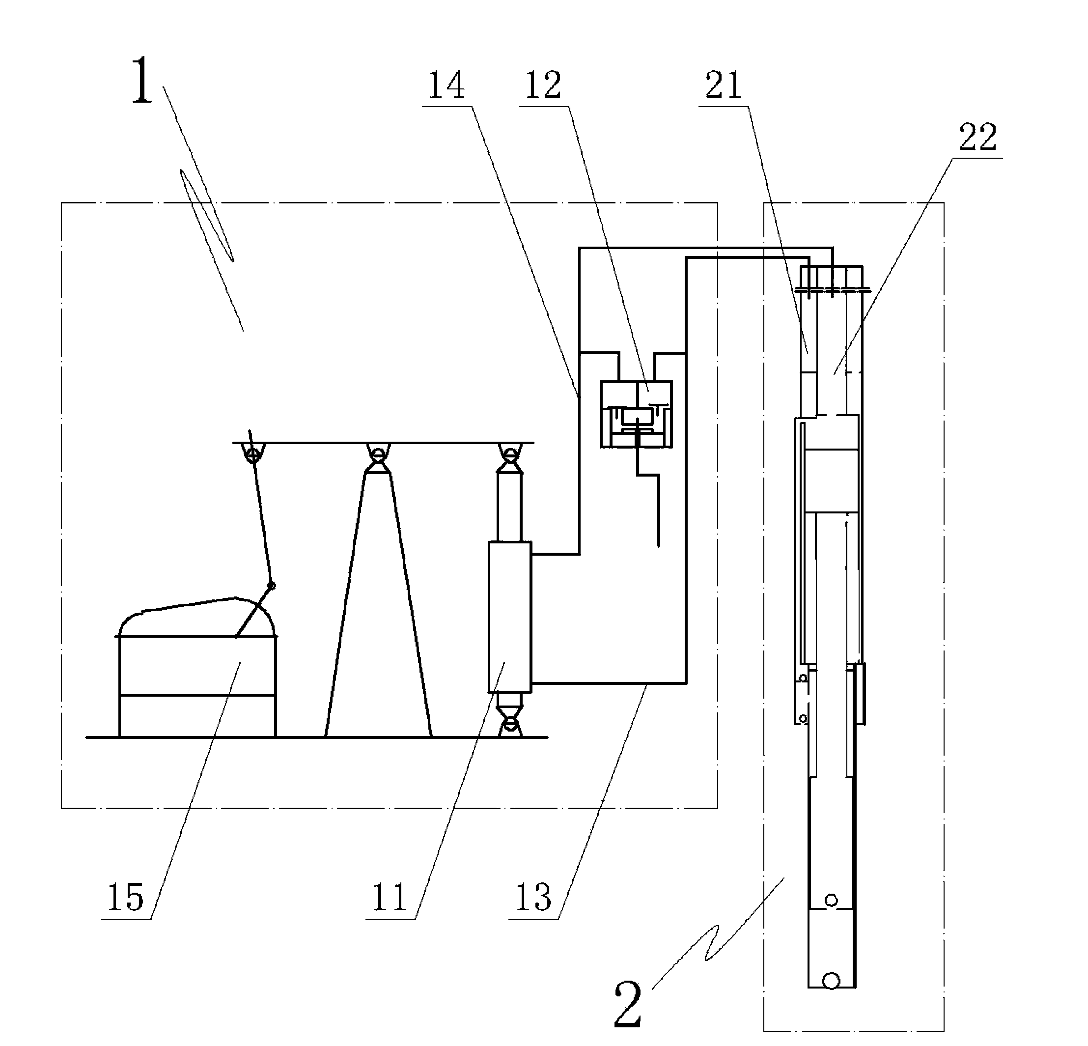 Hydraulic drive oil extraction device