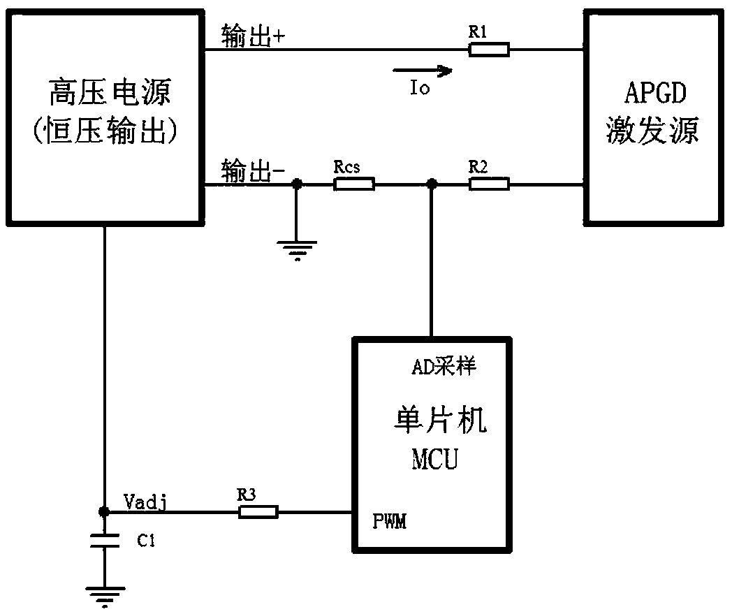 Discharge circuit with constant voltage and constant current