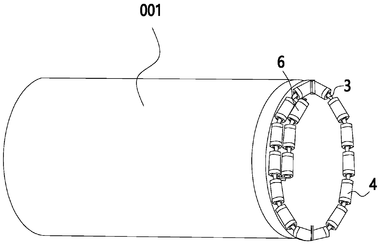 Capacity-expandable cable pipe-penetrating protector