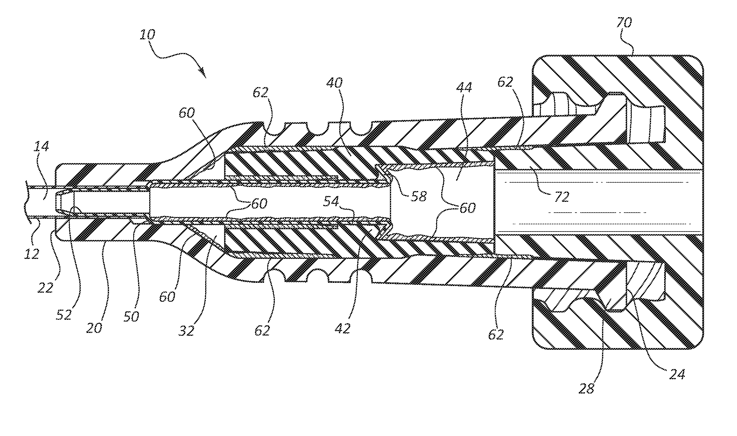 Blood control IV catheter with antimicrobial properties