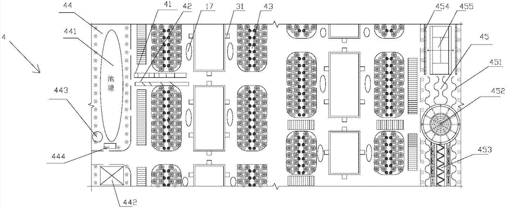 Method of solving problems of traffic congestion and exhaust emission through overpass pedestrian-vehicle separation technology