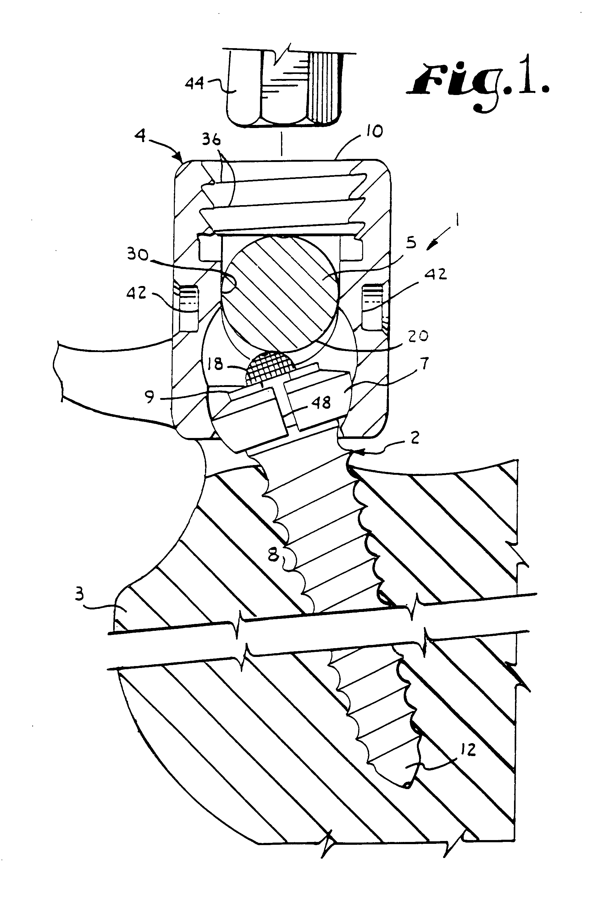 Polyaxial bone screw apparatus