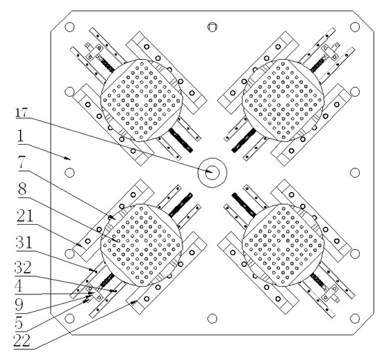 Vibration table fixture capable of accurately adjusting center of gravity