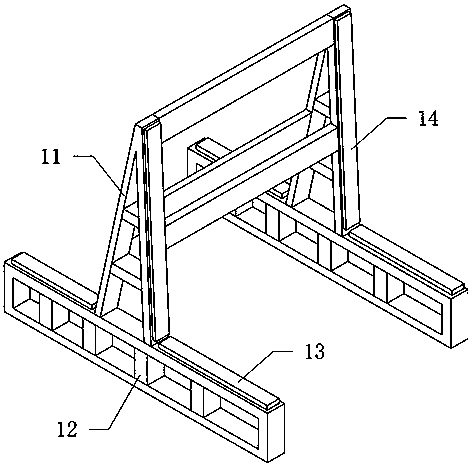 Plate overturning and stacking device