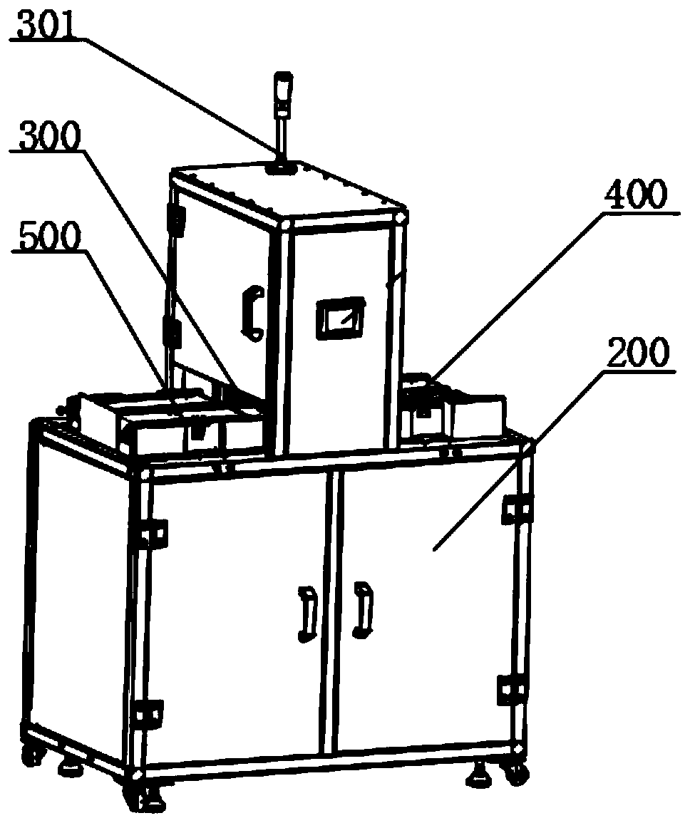 Glasses storing, taking and disinfecting device