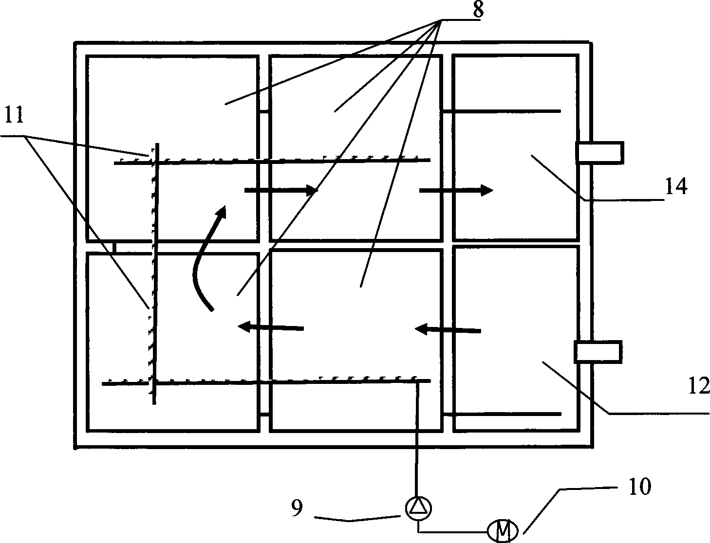 Movable and combined subsurface constructed wetland device and method