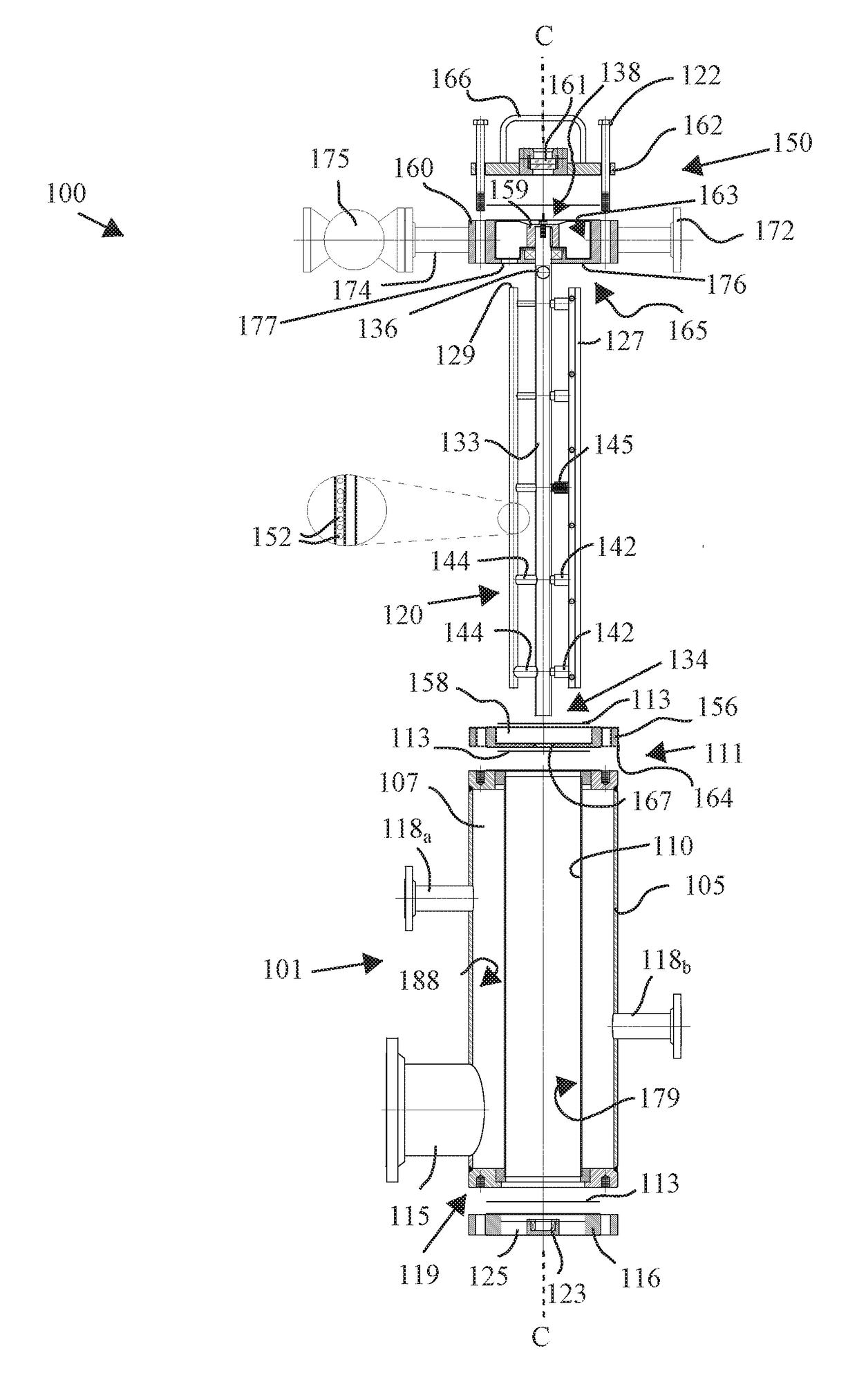 Vapor relief strainer with cleaner