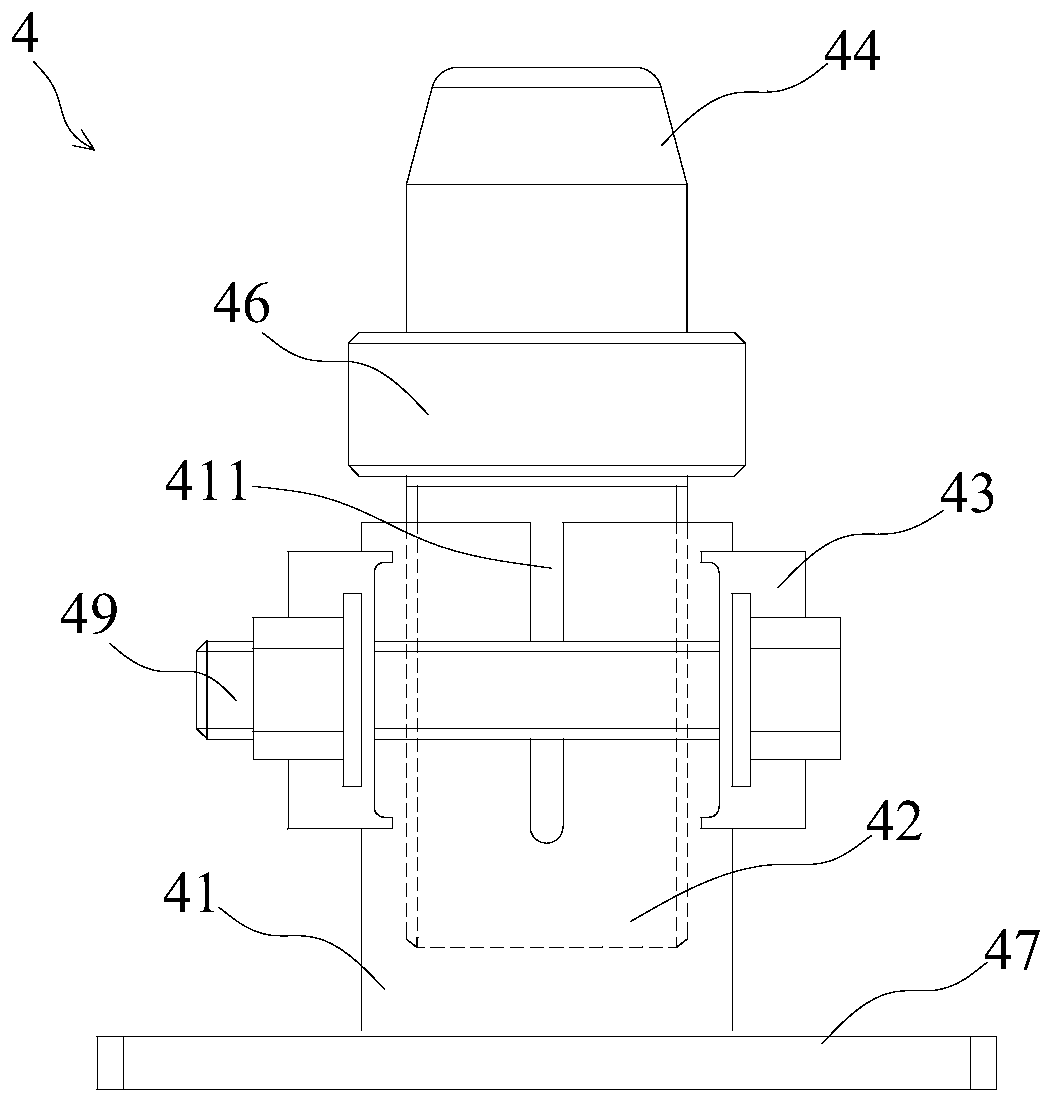 Adjustable support device and lift car