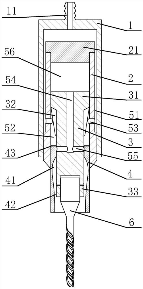 Micro-drill driving device with adjustable stroke