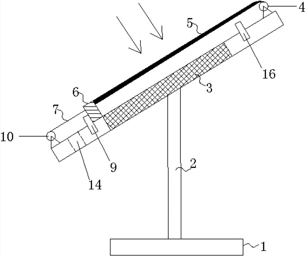 Automatic surface obstruction-removing and sunshading integrated system of photovoltaic assembly