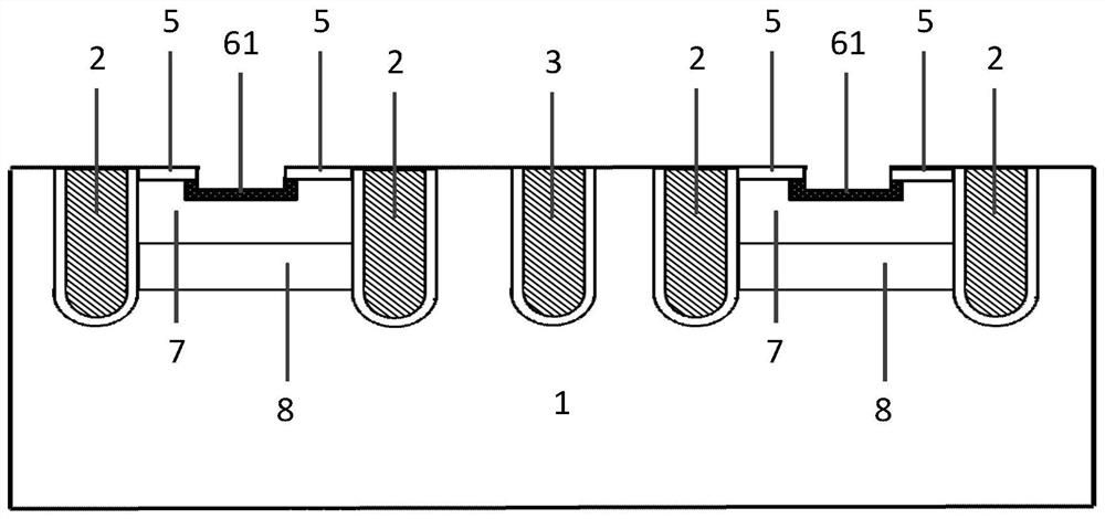 A trench igbt chip