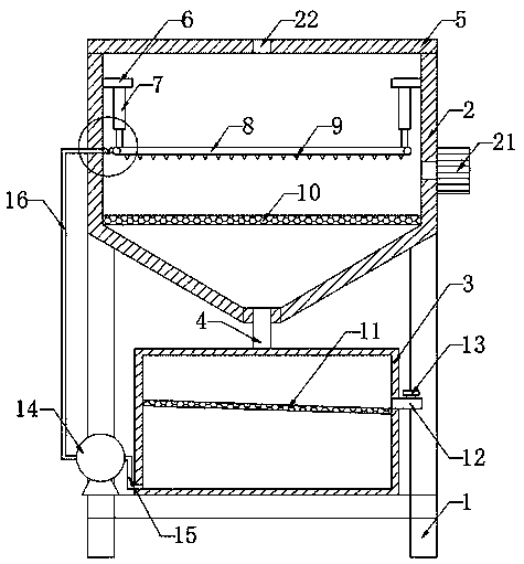 Spraying machine for preparing fused quartz ceramic