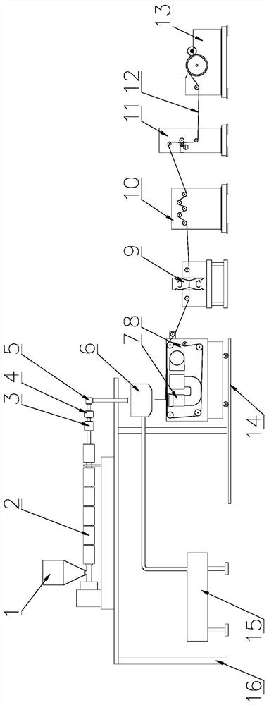 Melt-blown non-woven fabric production line