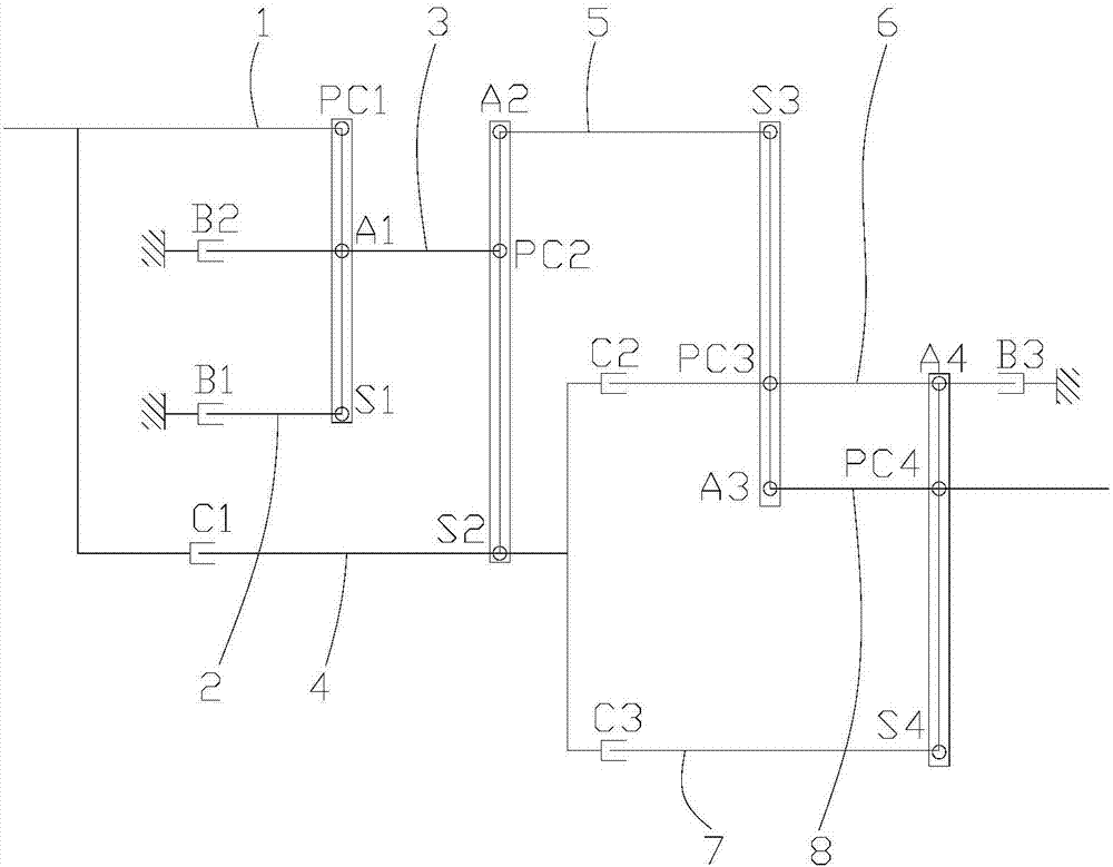 An automatic transmission and its planetary gear train