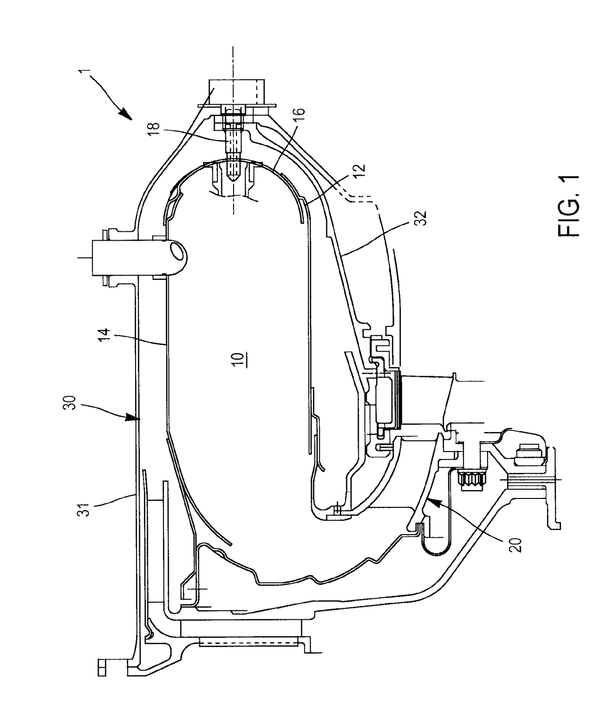 Two-circuit injector for a turbine engine combustion chamber