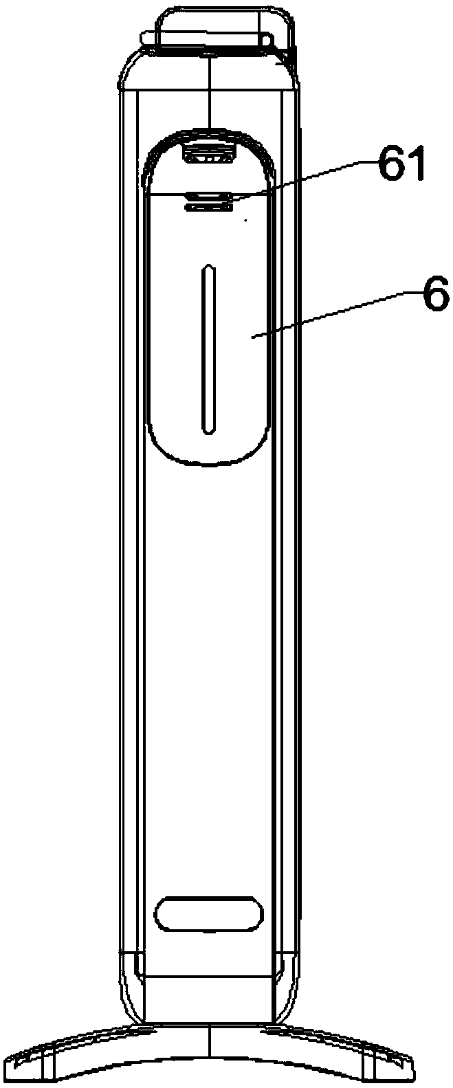 Heater with humidifying device