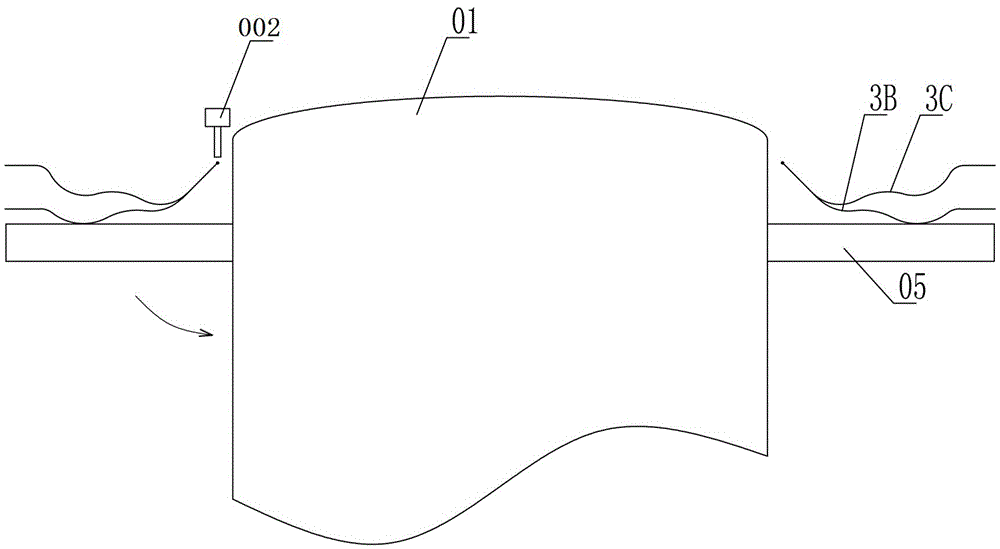 Welding process and application device of bellows assembly