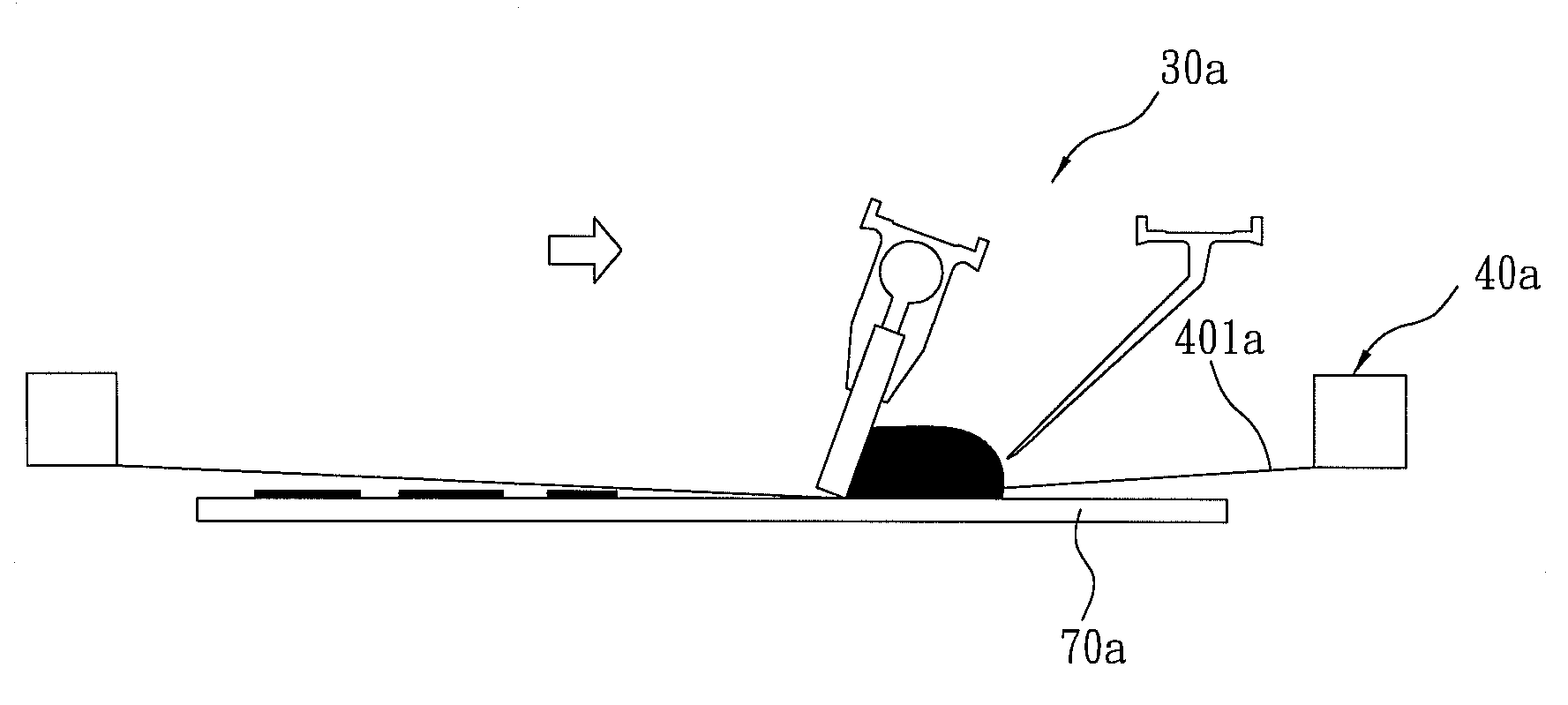 Non-contact screen printing method and printing device thereof