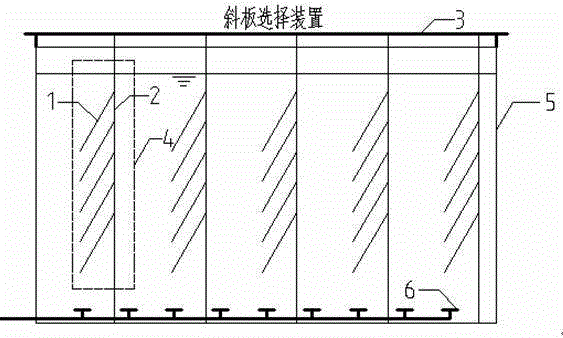 Inclined plate selective culture method and device for aerobic granular sludge