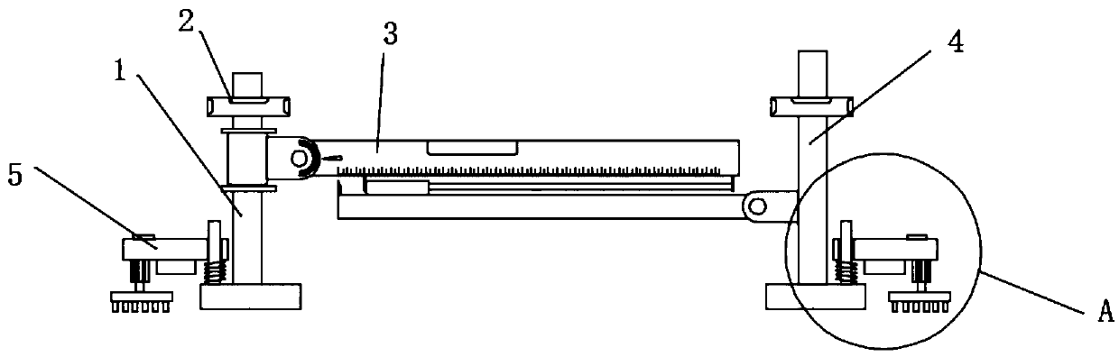 Ground flatness detection device