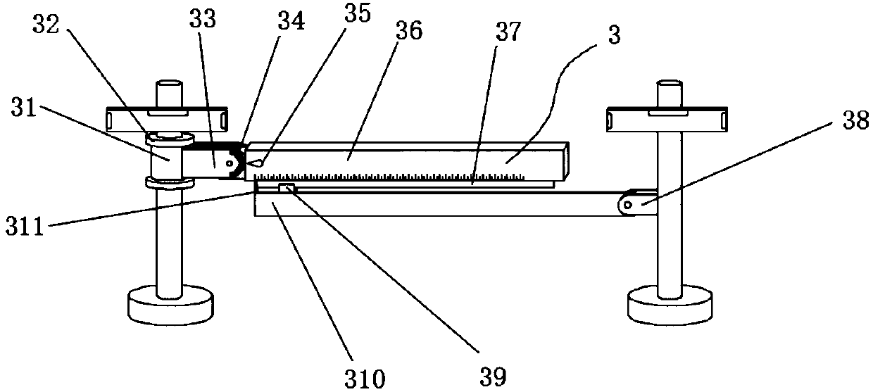 Ground flatness detection device