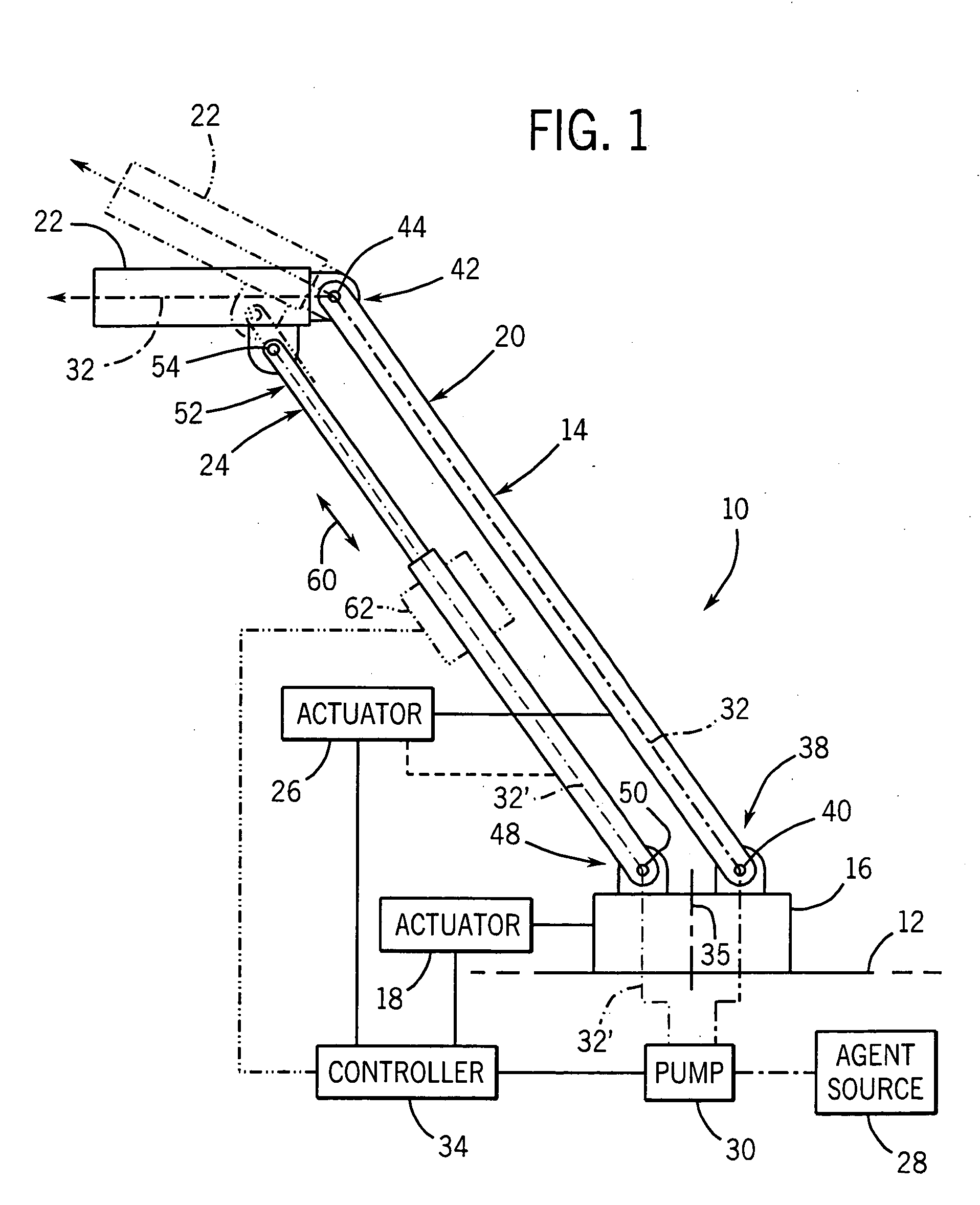 Firefighting agent delivery system