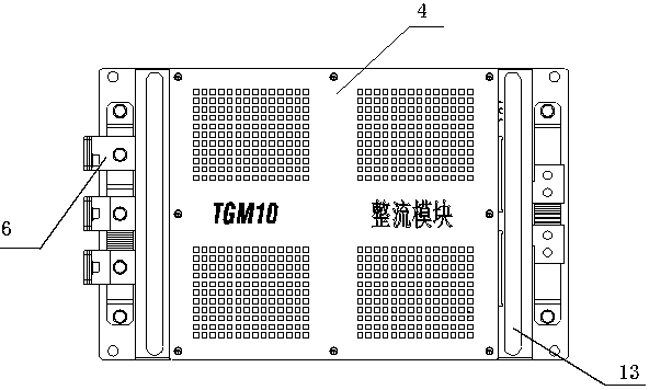 Modularization thyristor rectifying unit