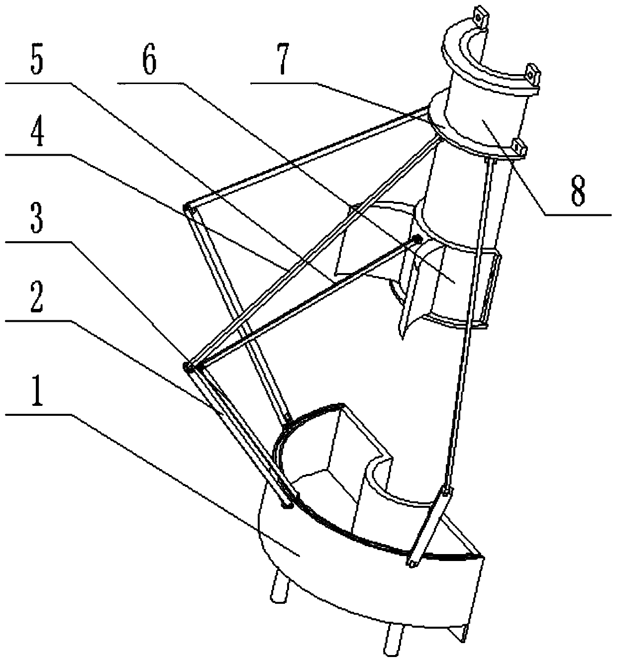 Rainwater harvesting device for garden irrigation