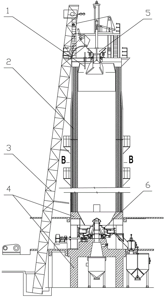 An energy-saving and environment-friendly lime shaft kiln