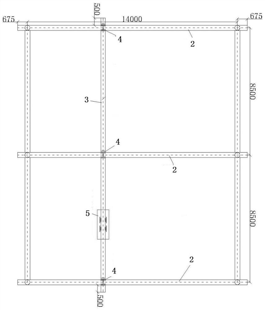 Boiler hoisting sling in closed factory area and construction method thereof