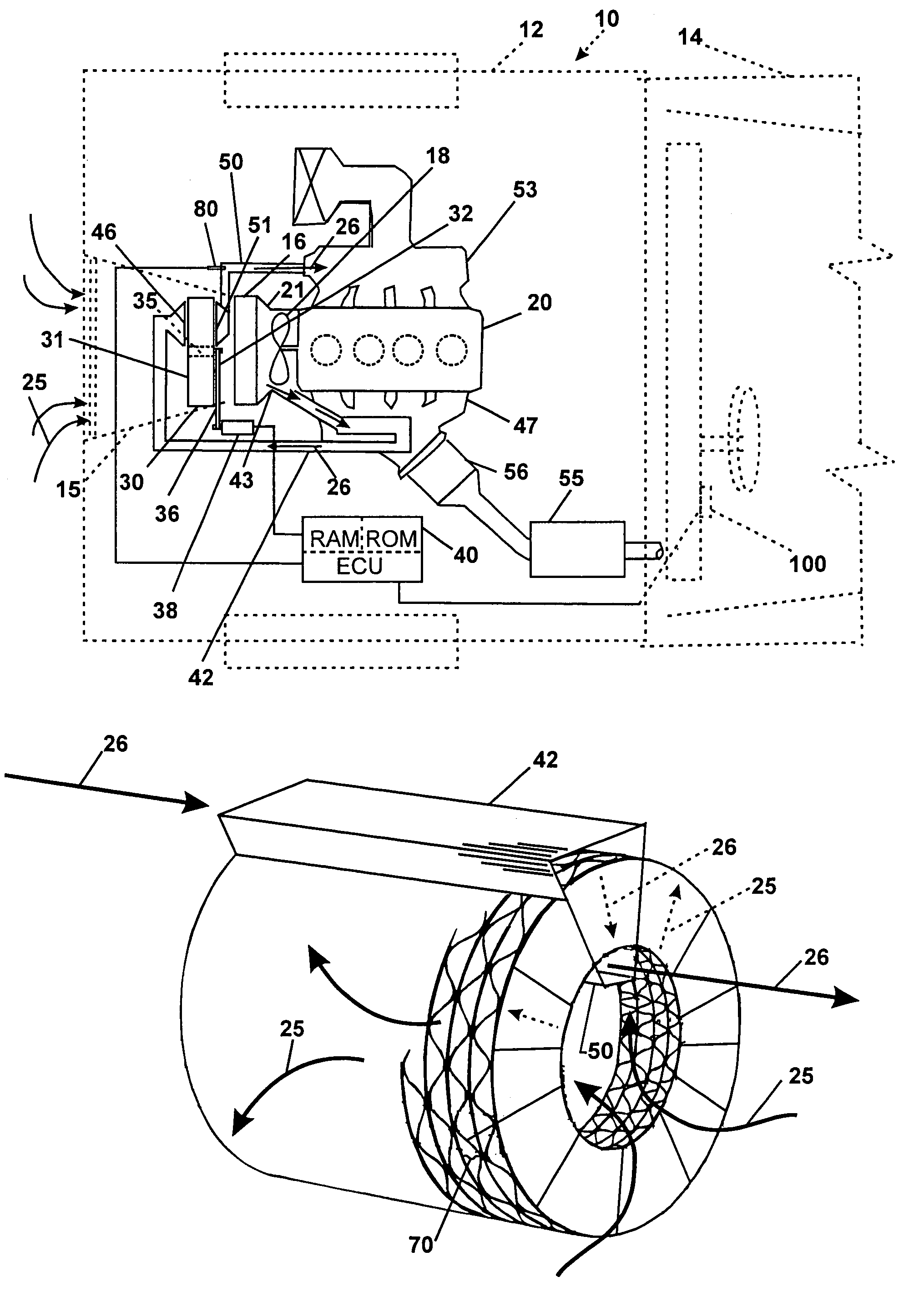 Vehicular atmosphere cleansing method