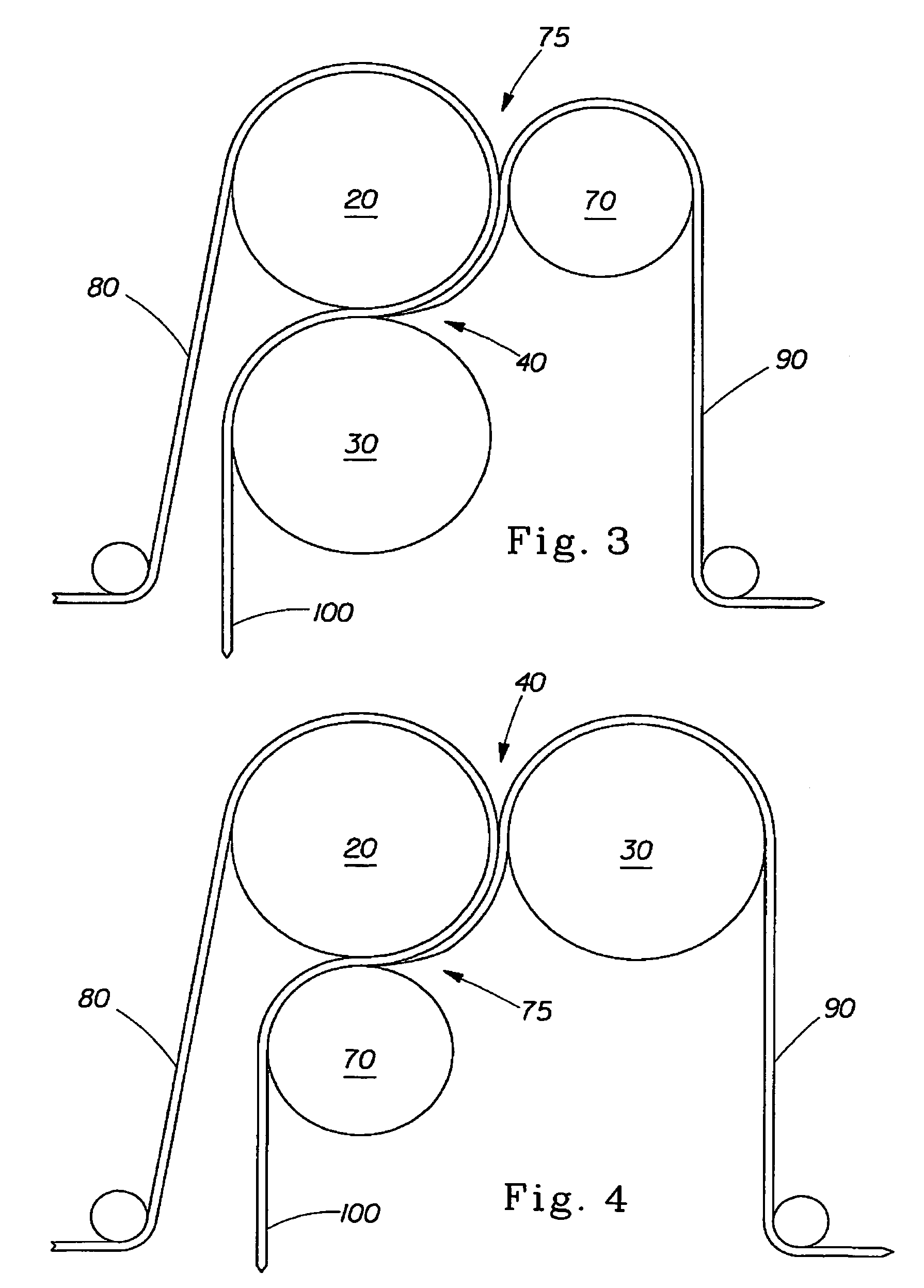 Embossing process including discrete and linear embossing elements