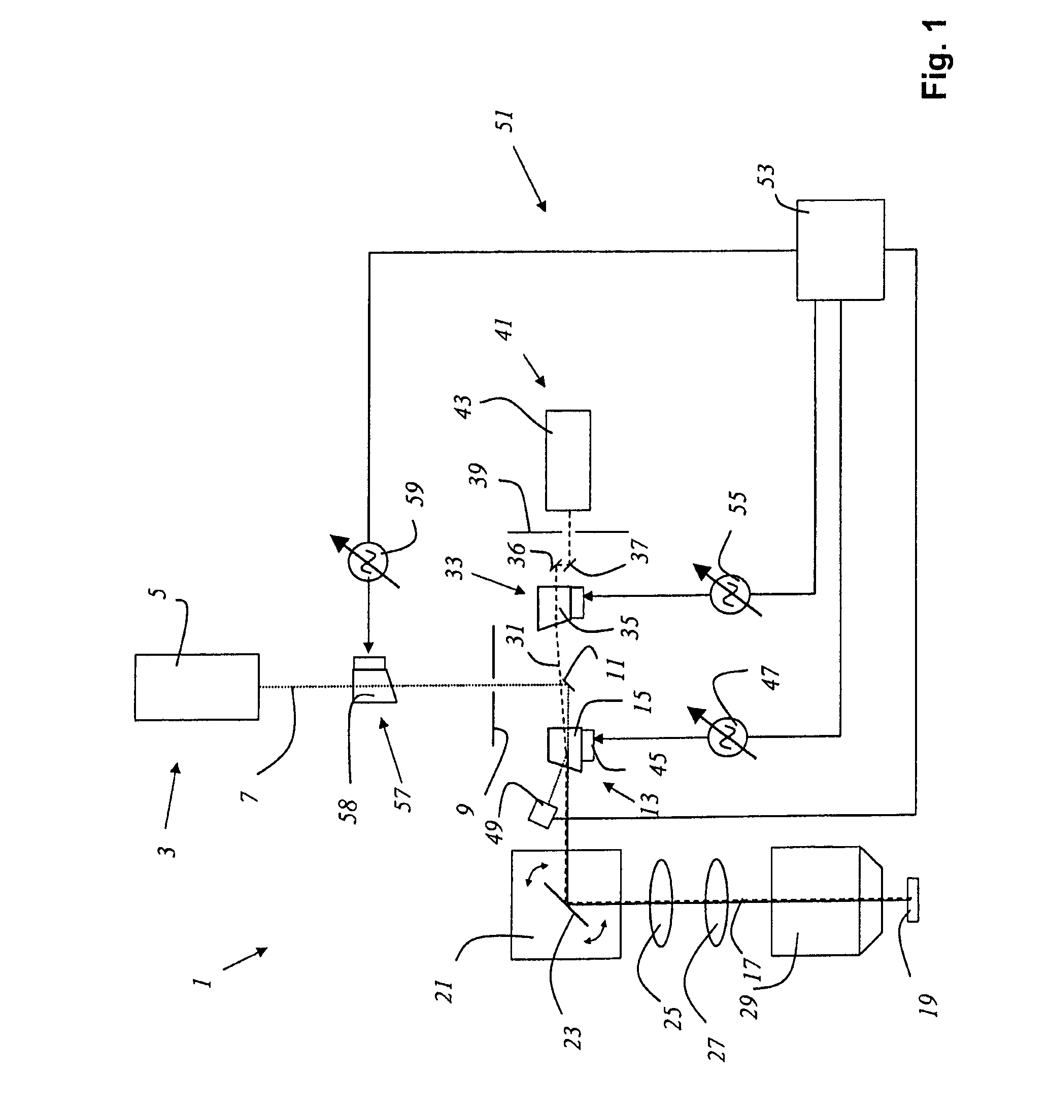 Scanning microscope having an acoustooptical component