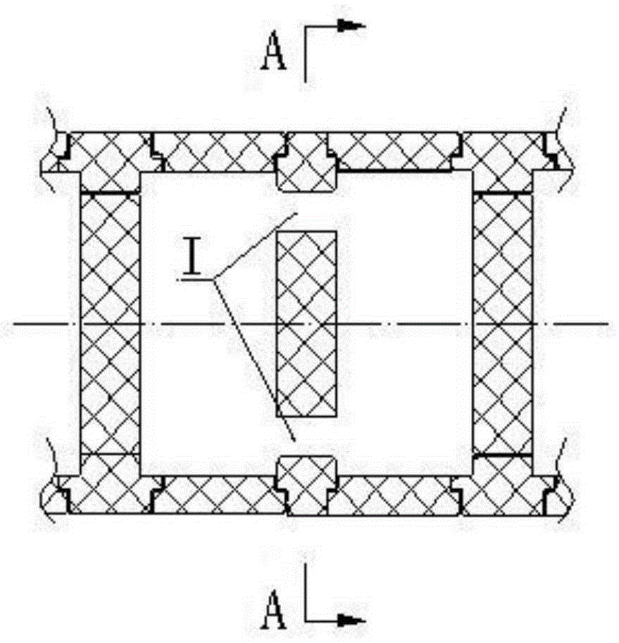 Circulating structure and method for exhaust gas of coke oven