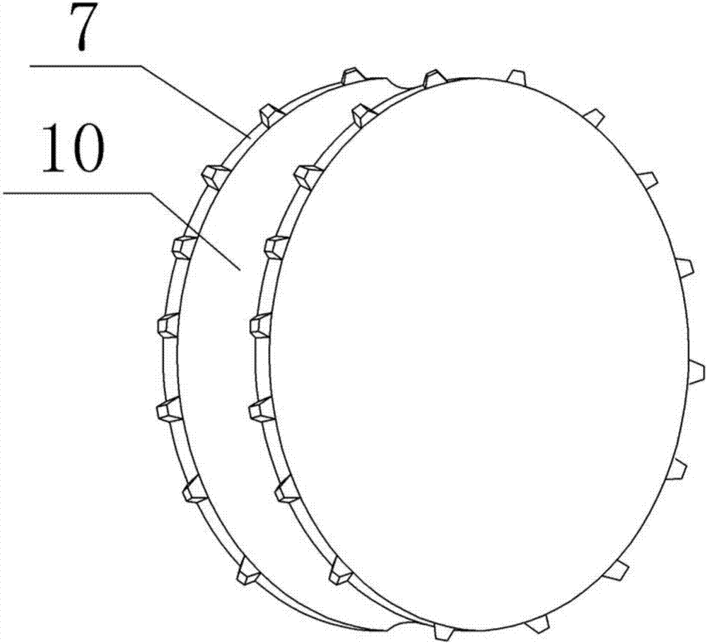 Hoop-bending device for stainless steel pipes