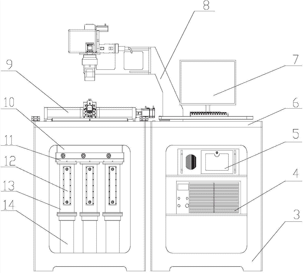 Novel metal powder melting and quick-molding machine