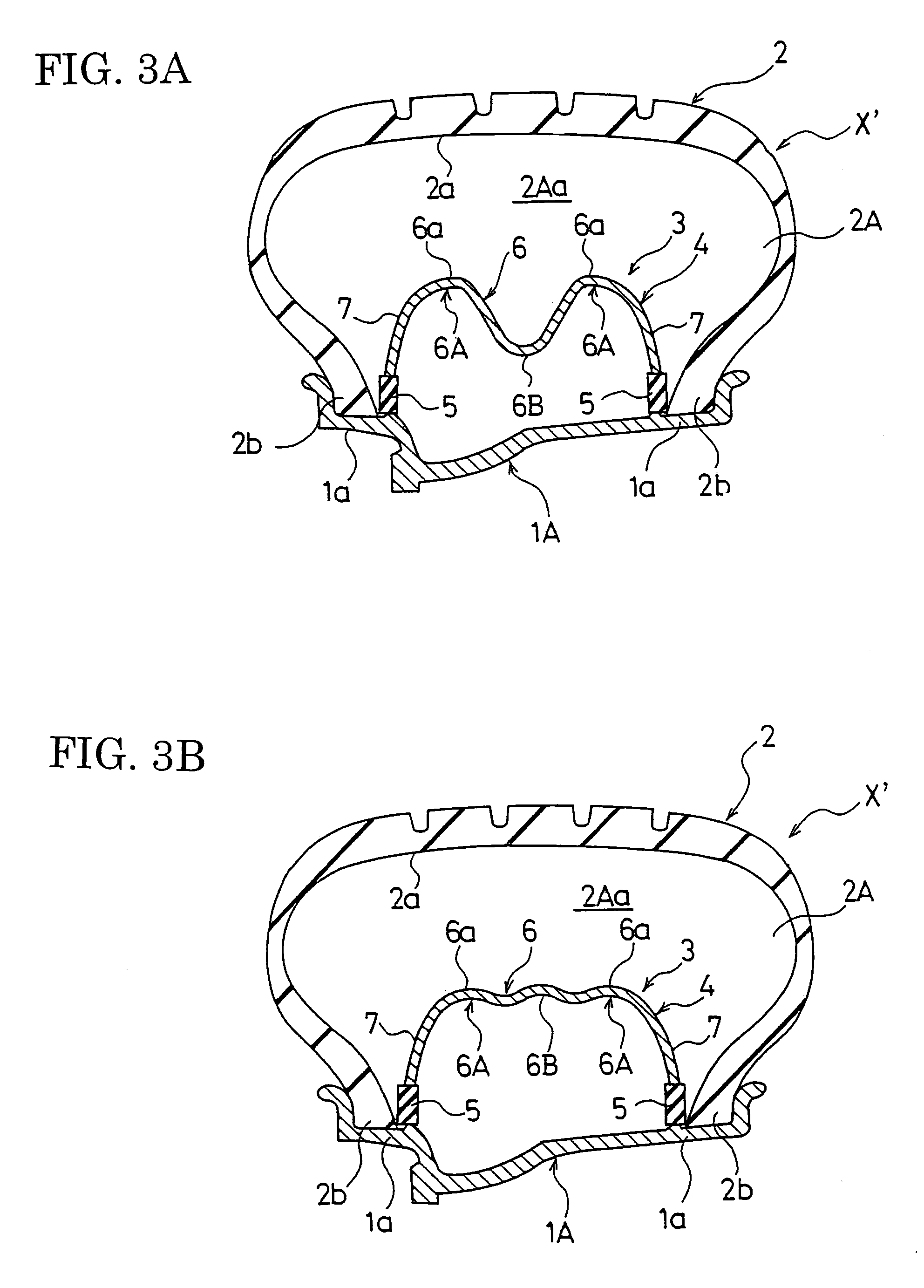 Tire/wheel assembly and run-flat support member