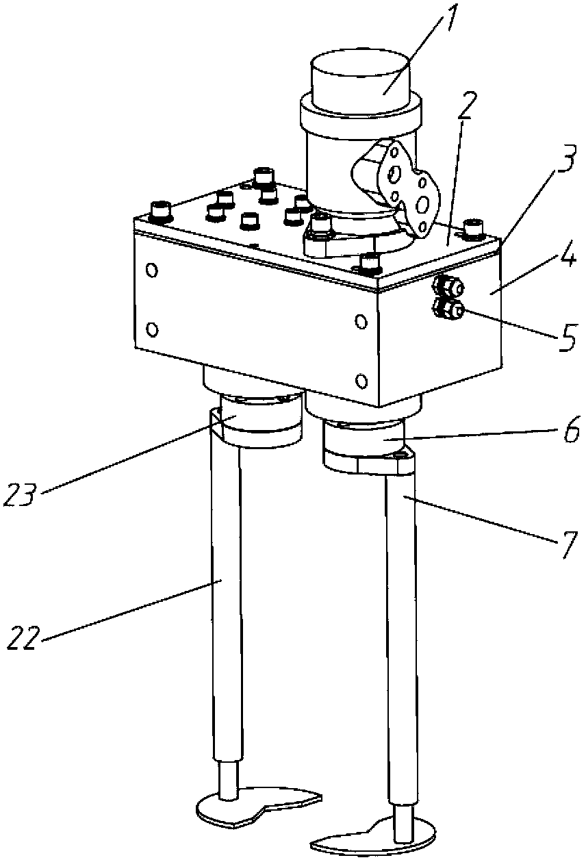 Symmetrical and rotary seedling weeding unit