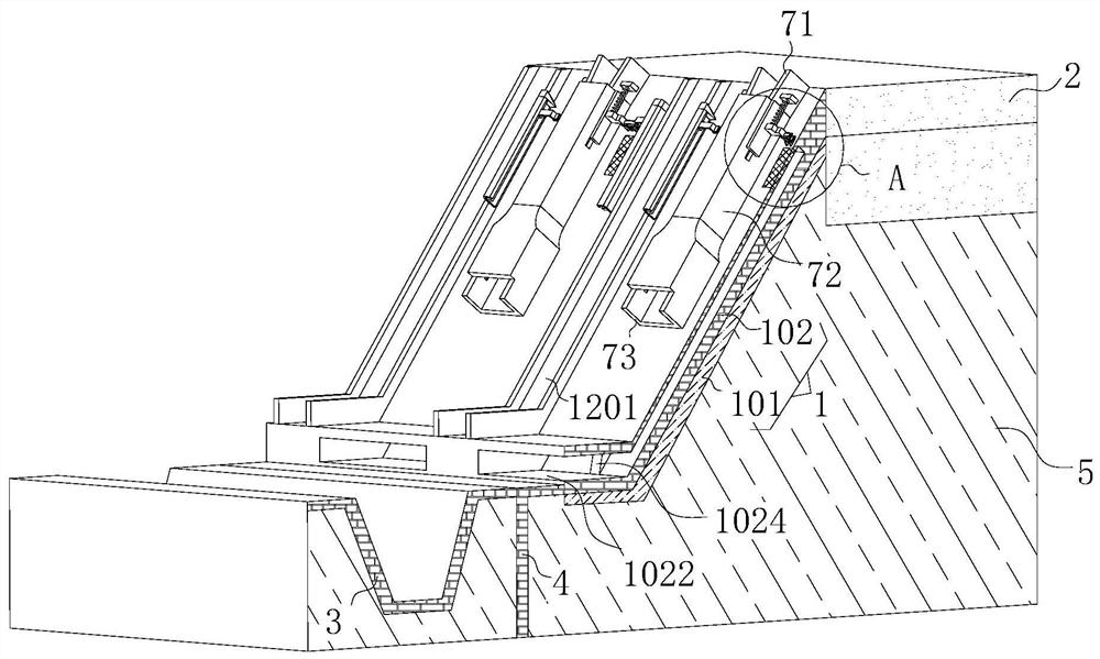 Waterproof construction method of hydraulic project