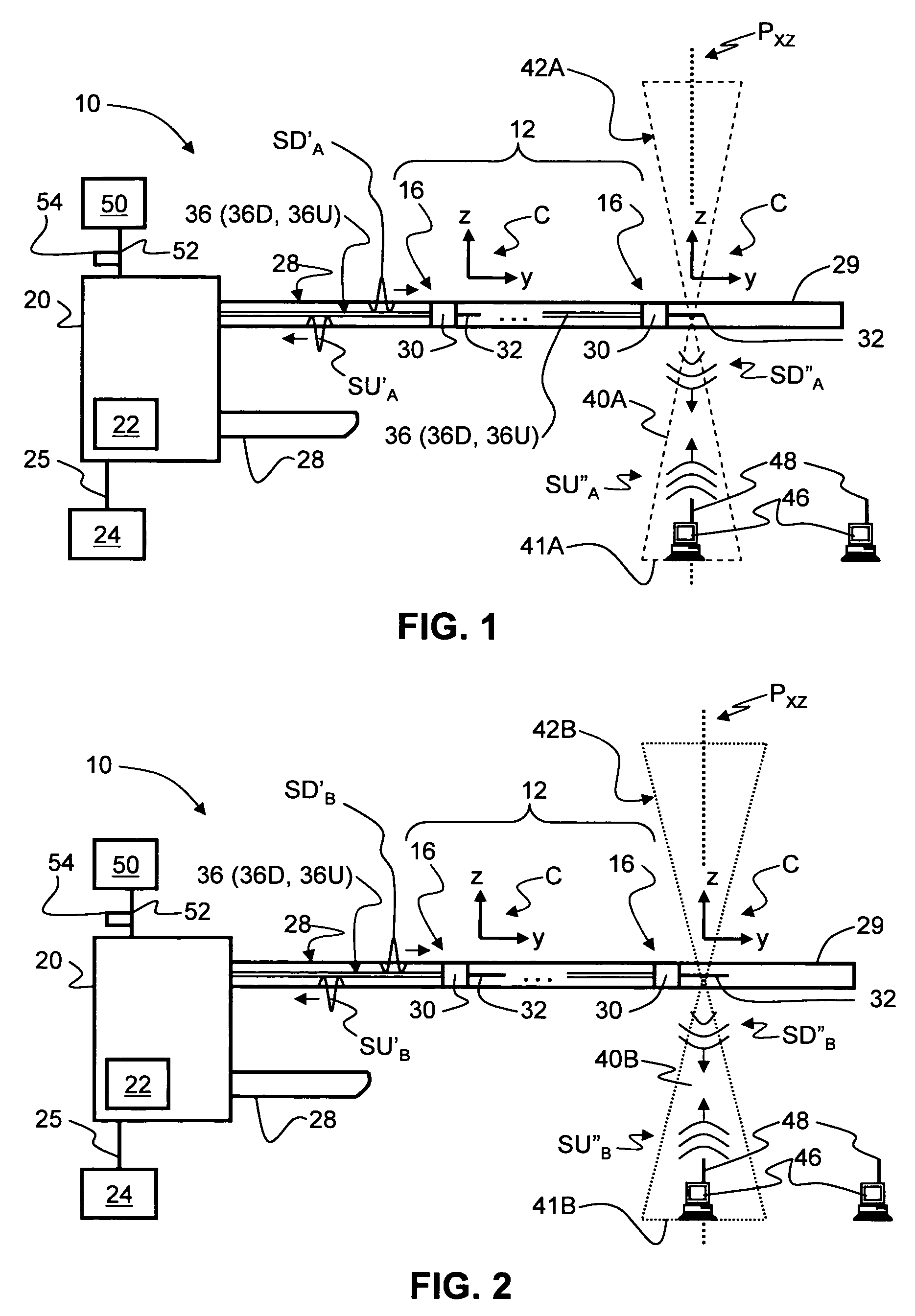 Redundant transponder array for a radio-over-fiber optical fiber cable