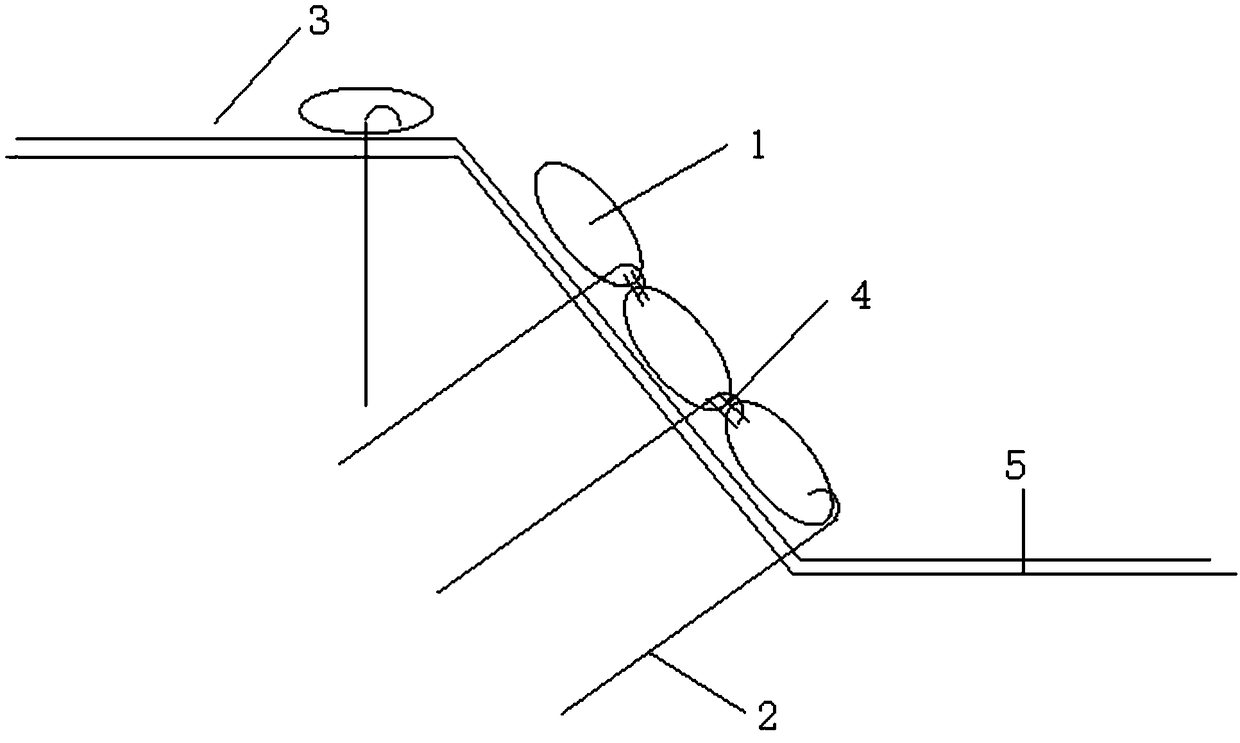 Novel reinforcing method for underground comprehensive pipe gallery slope