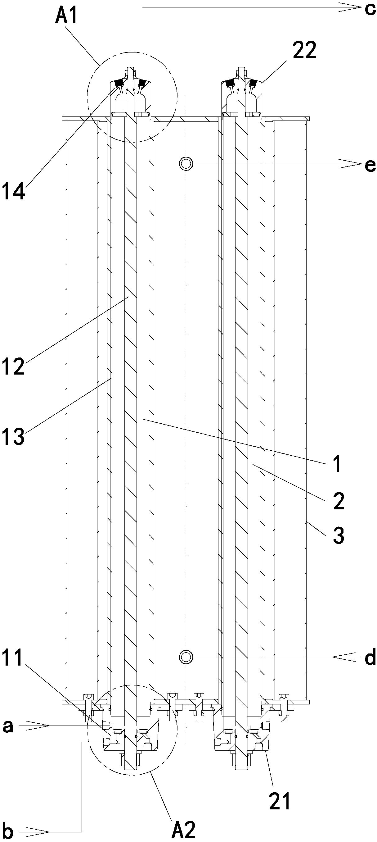 Gas channeling simulation system