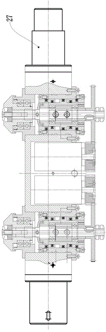 Double-work position hydraulic clamping rotating table