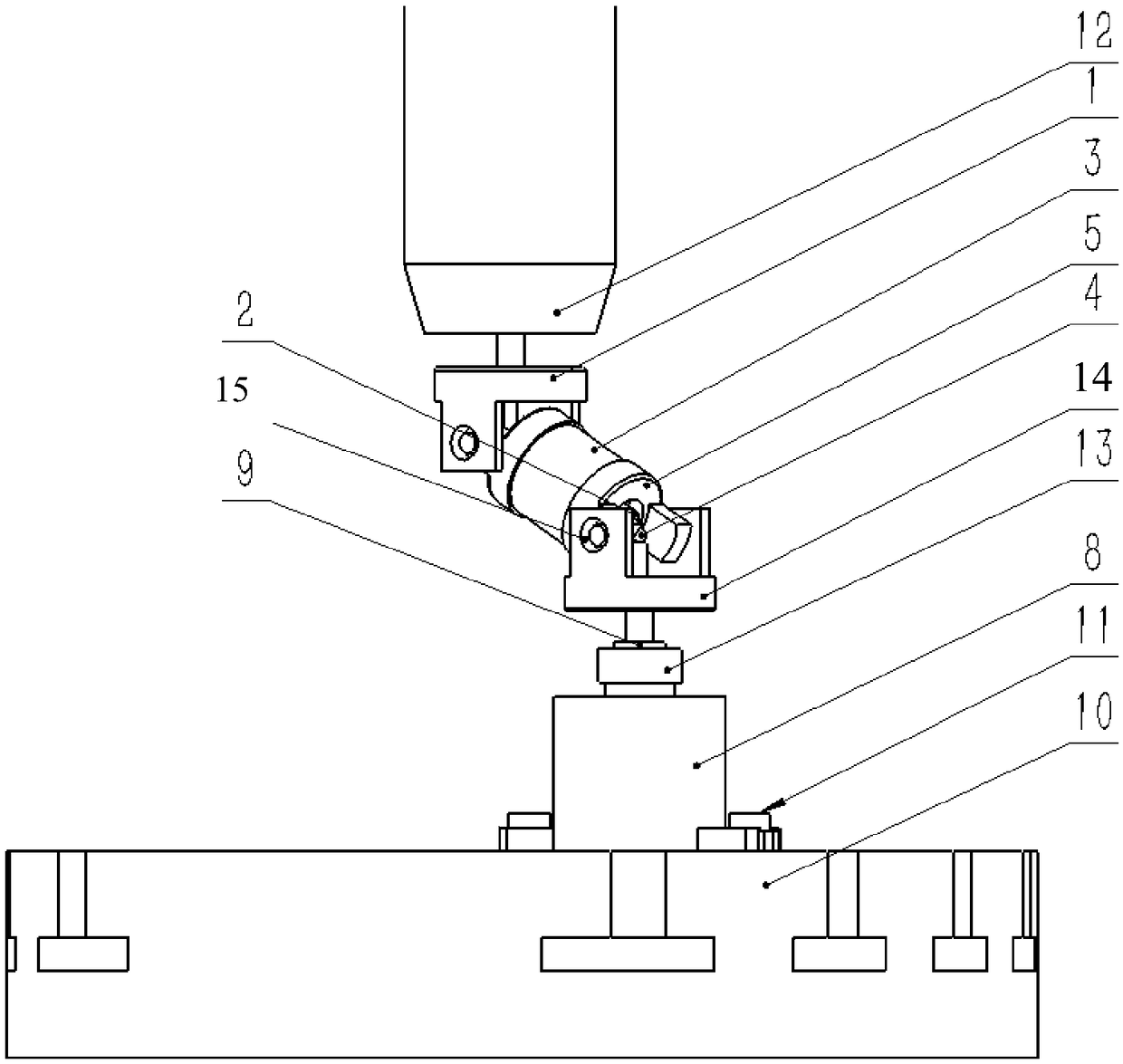 Machine tool precision detection device and method under loading state