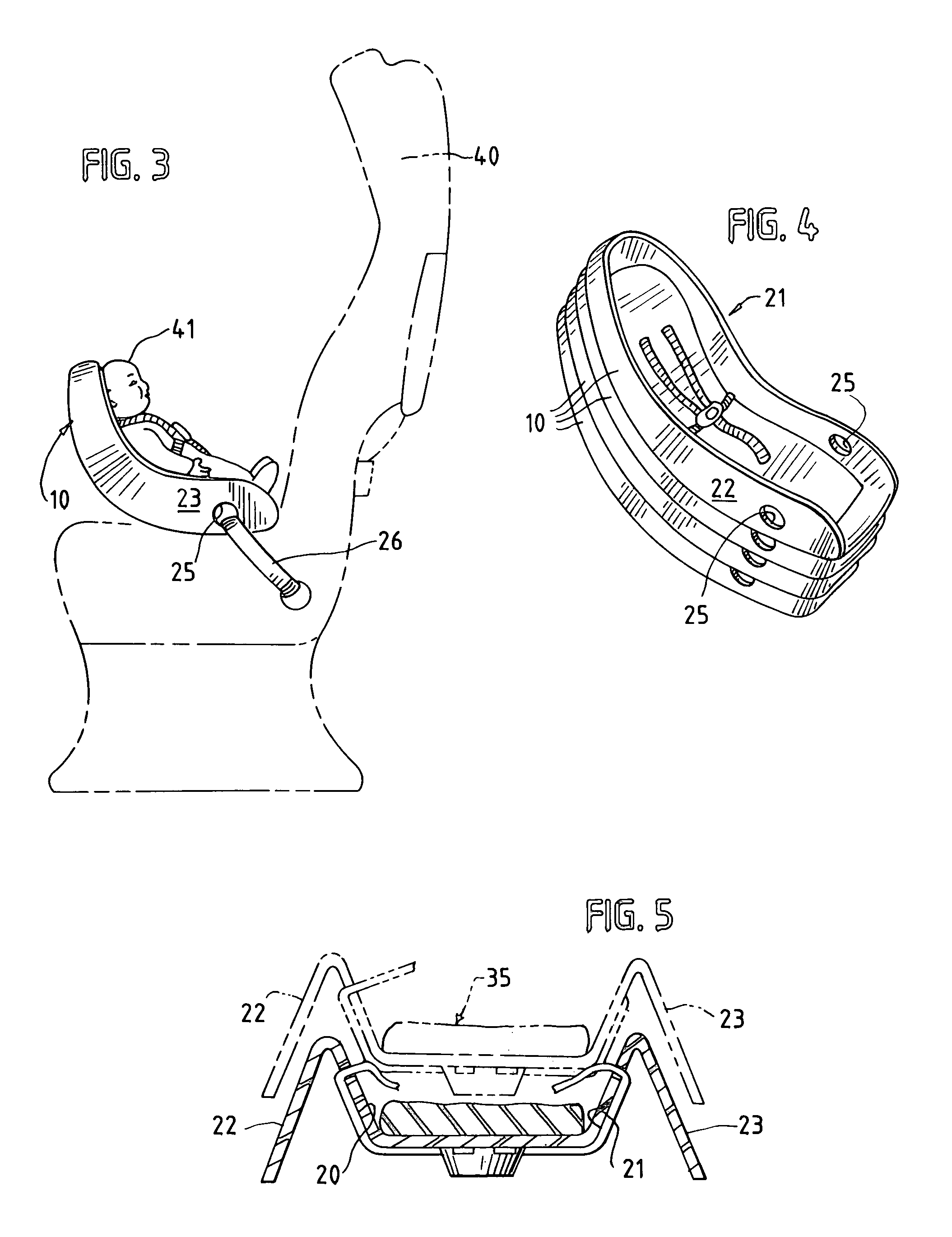 Stackable child restraint for aircraft