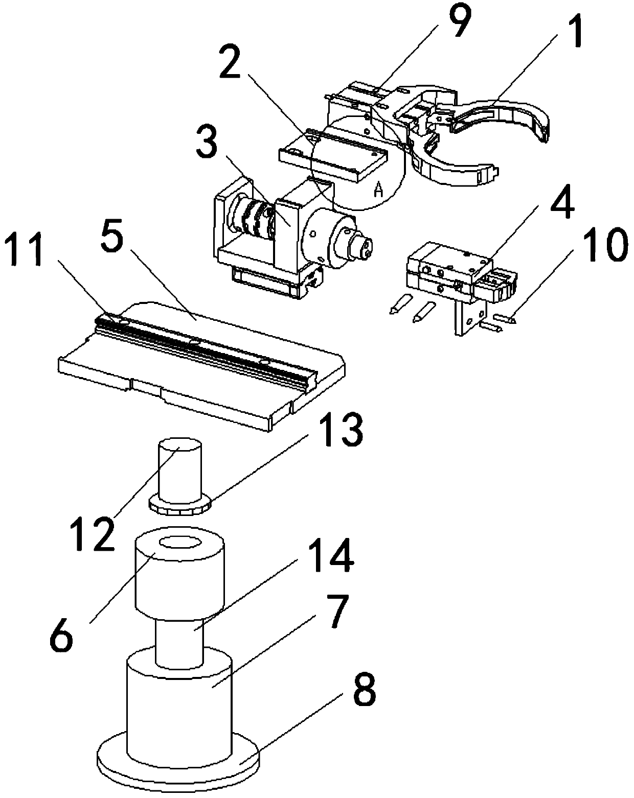 An automatic installation robot arm for production line