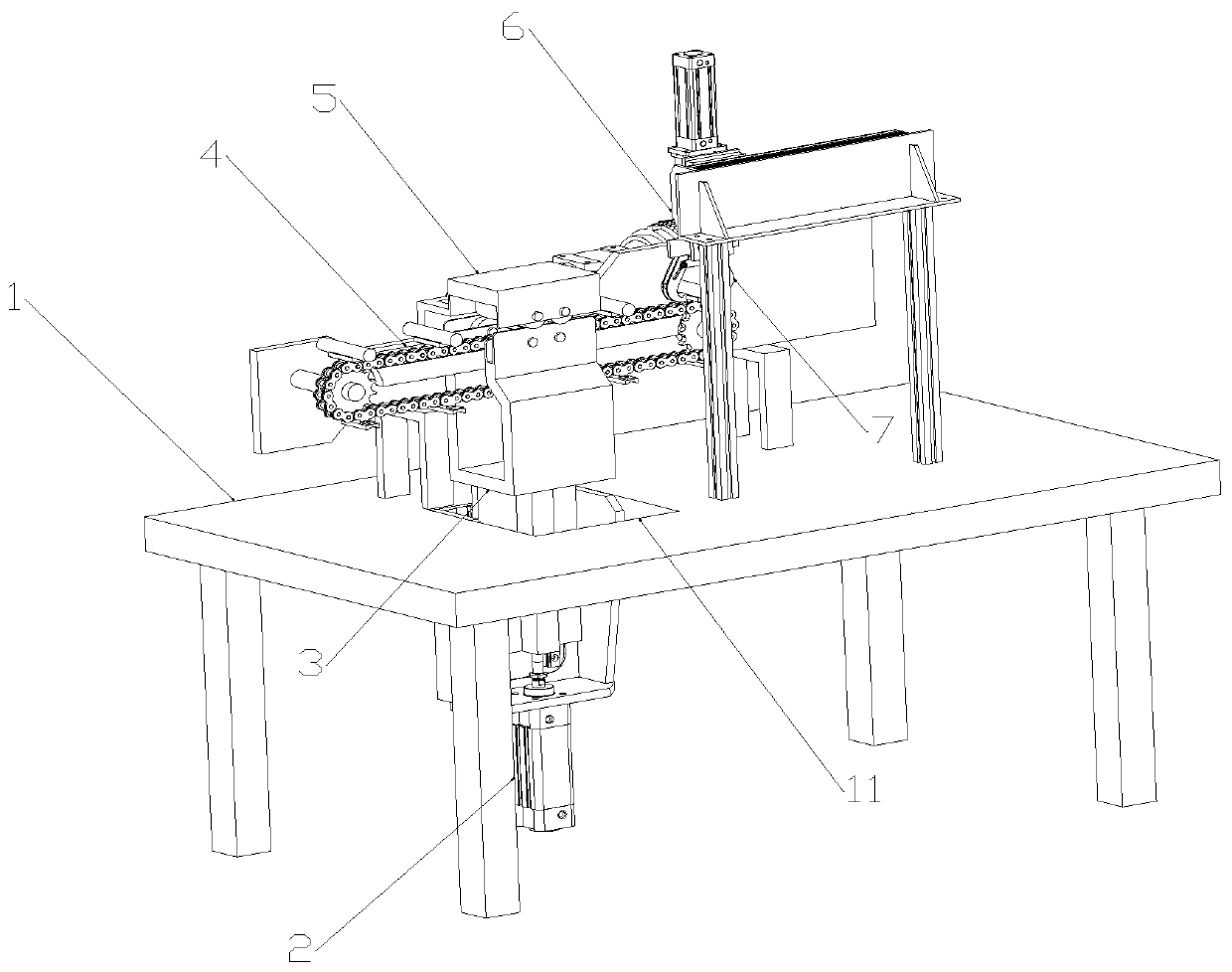 Automatic planishing equipment for surface of cylindrical pin and use method of automatic planishing equipment