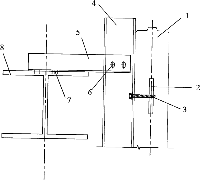 Large autoclaved lightweight aerated concrete slab and installation method thereof